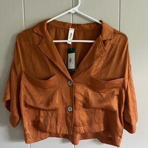 Mahina Rust Crop Top & Pant Set